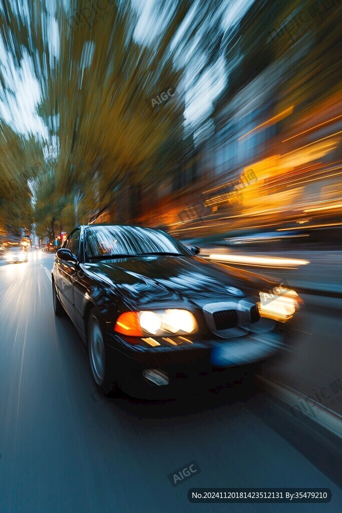 行駛中的出租車
