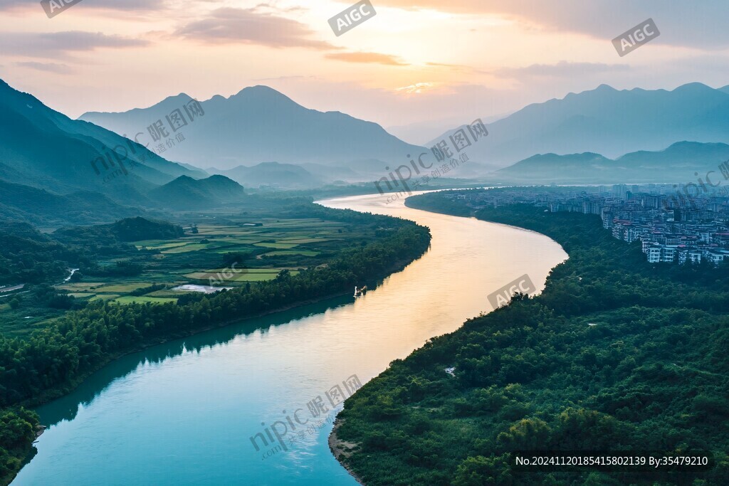 富春江朝霞