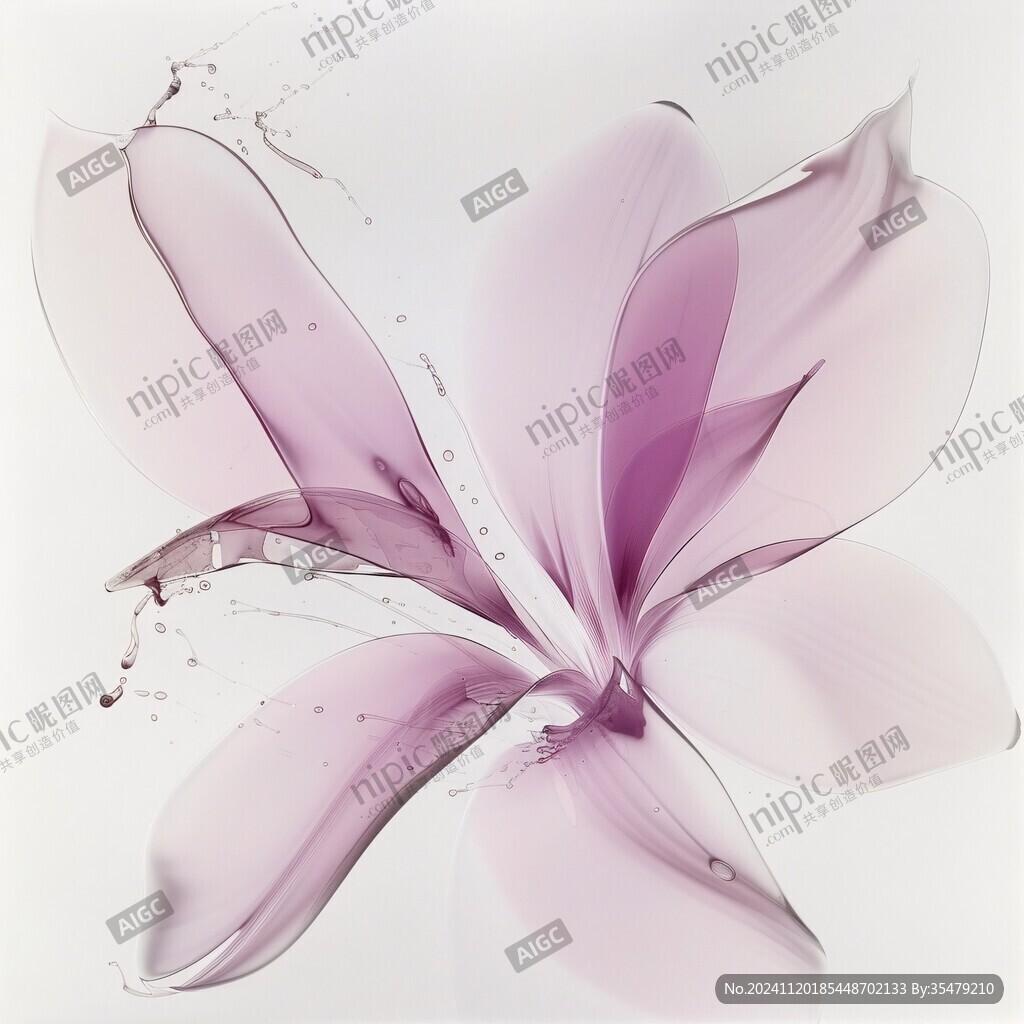 3d簡約花