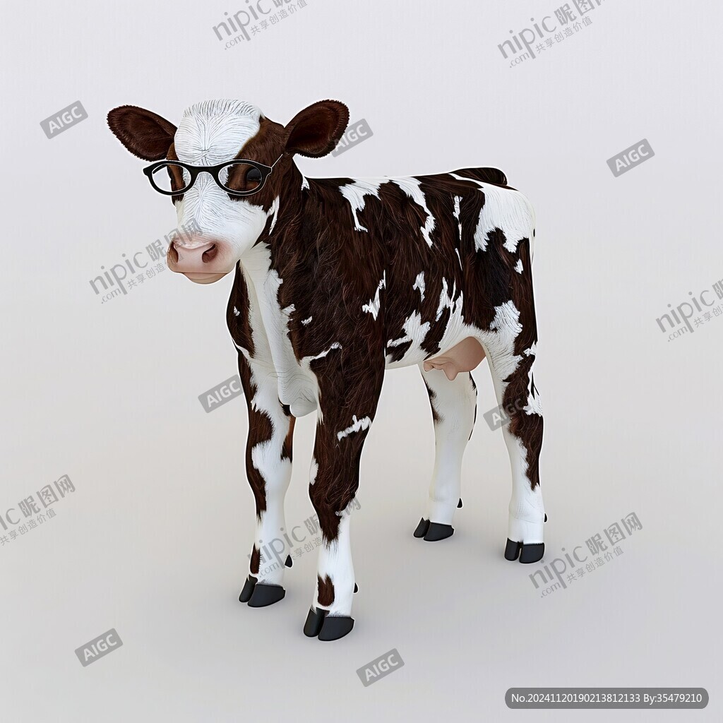 奶牛3d模型