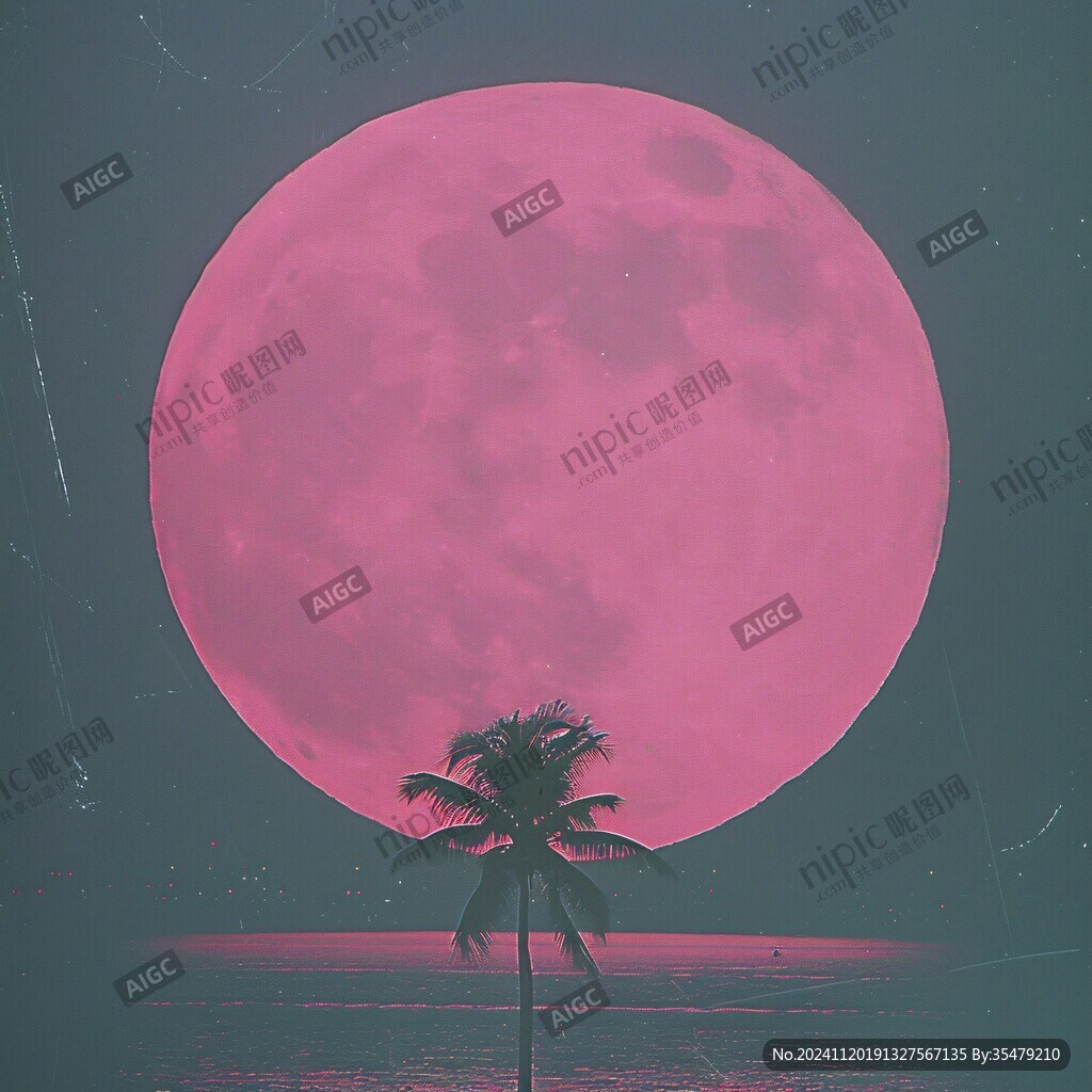 粉紫滿月
