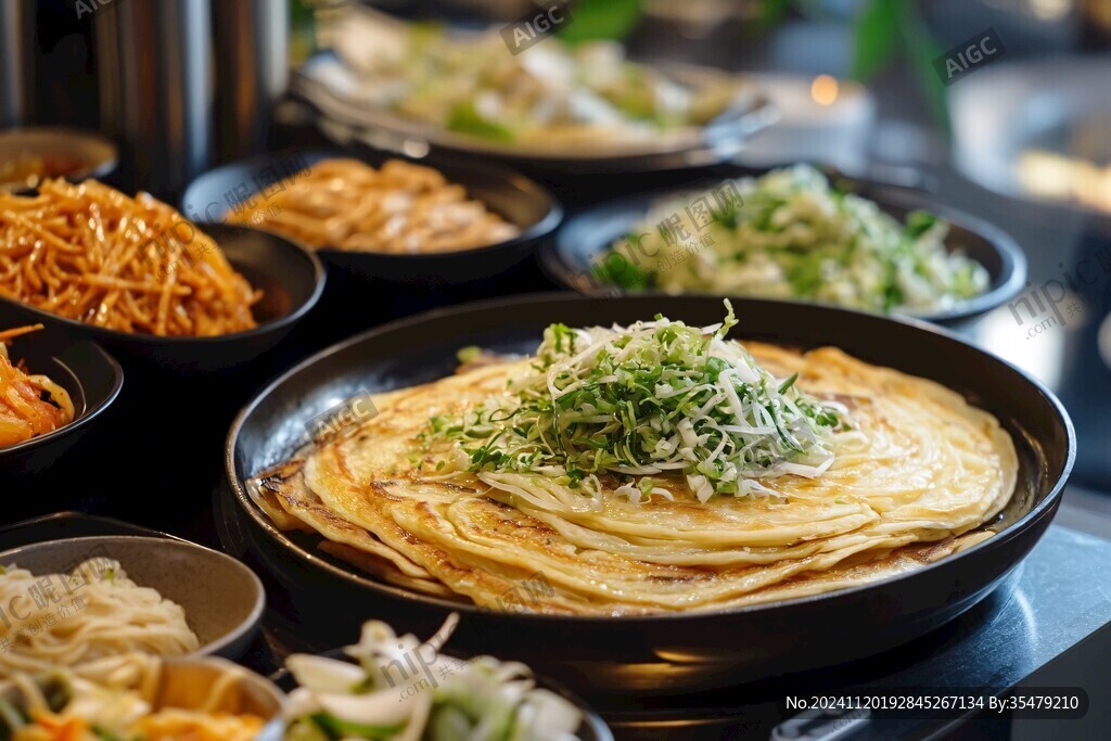 韓式餐前贈送小菜六種