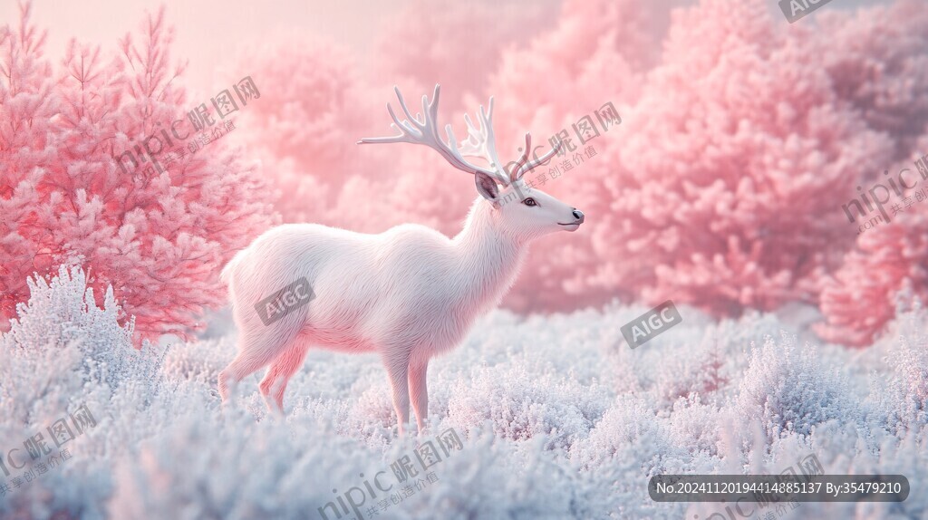 唯美夢幻鹿