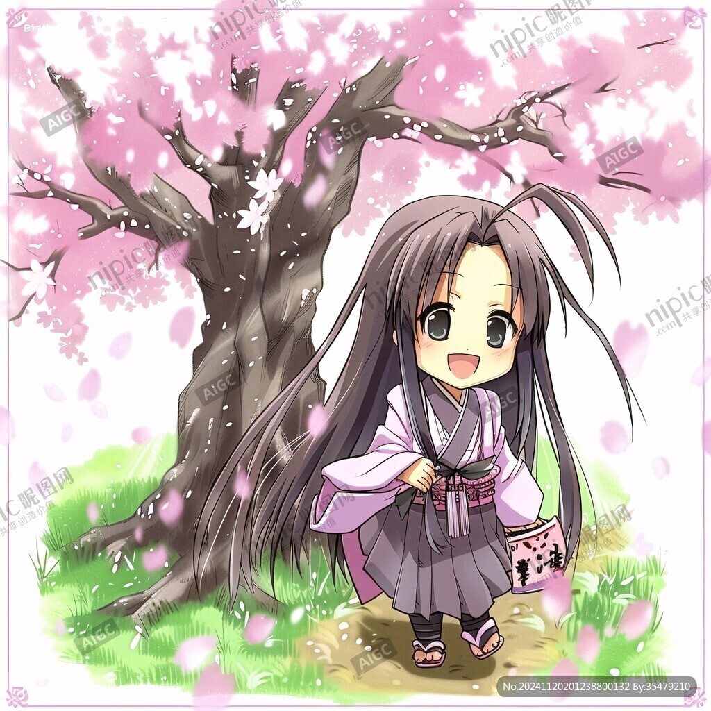 q版桃花少女