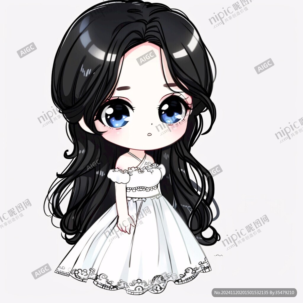 q版女生美女