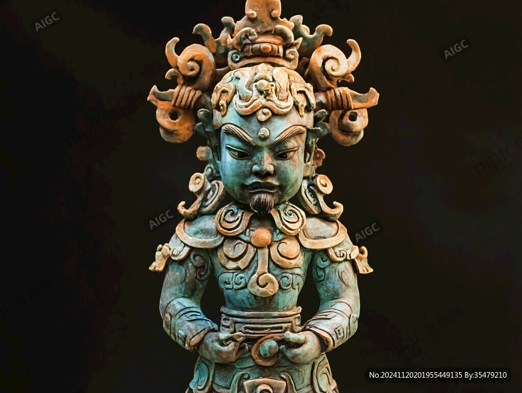 銅鑄摩利支天