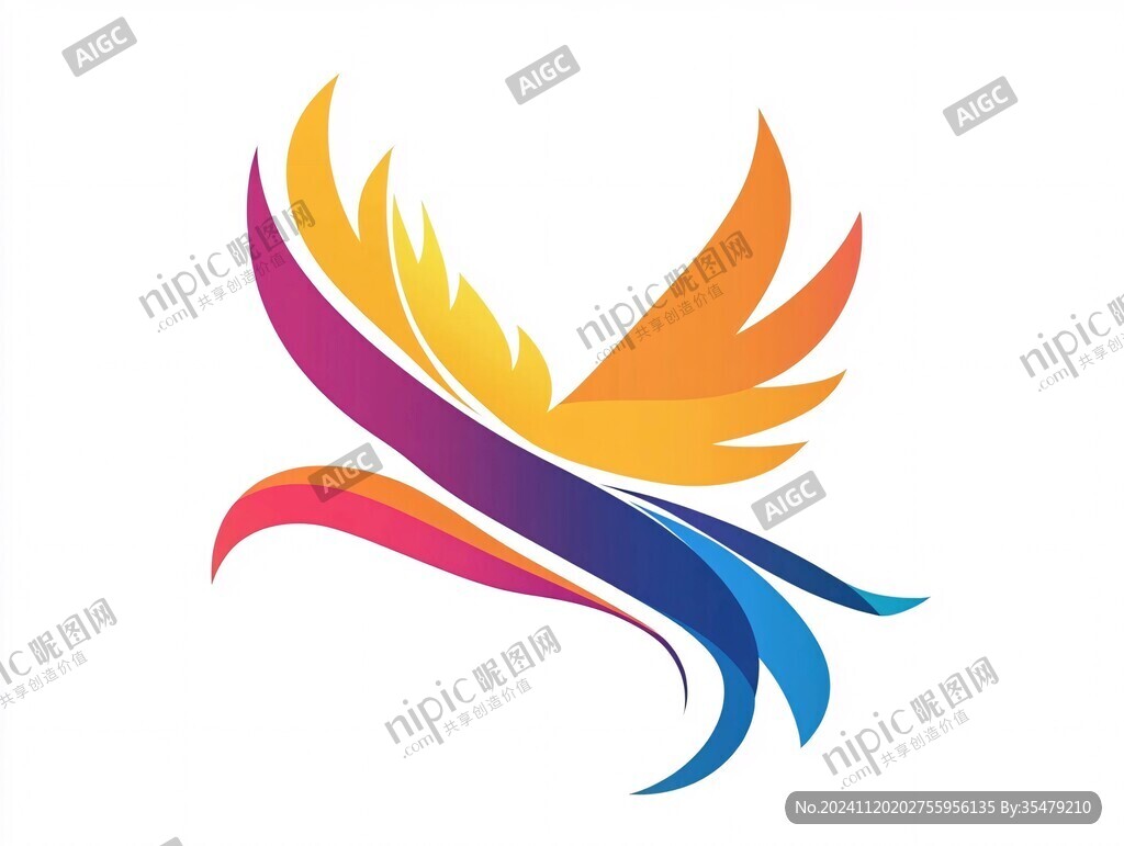 彩色鳳凰logo