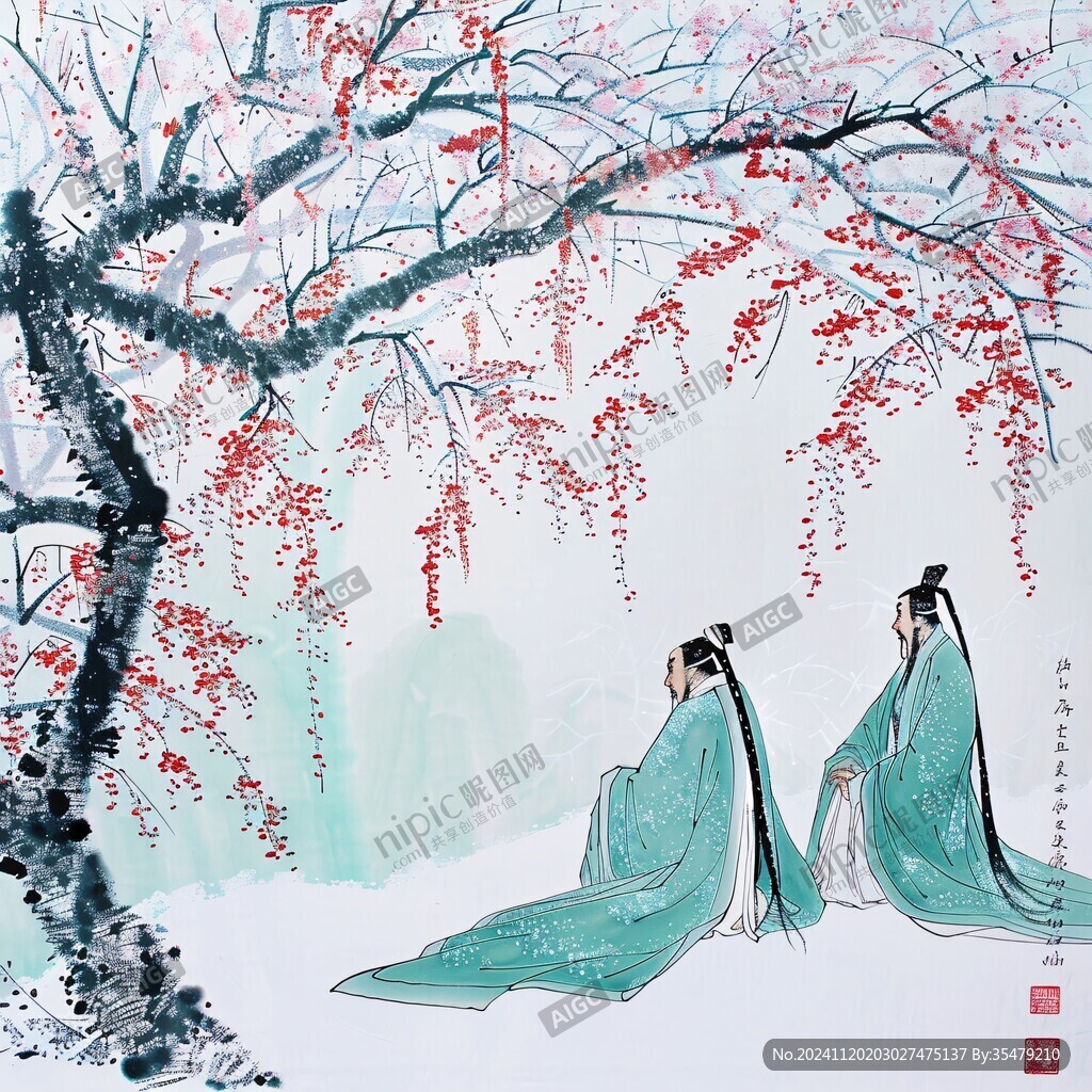 采梅圖