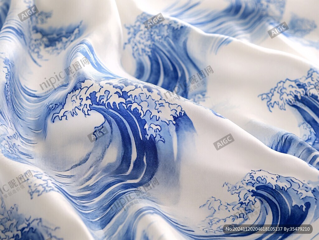 服飾包裝江崖海水水紋