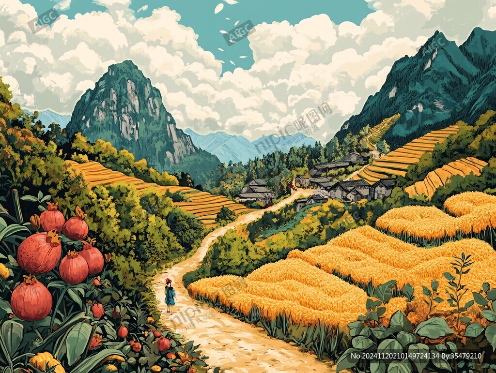 小米包裝插畫