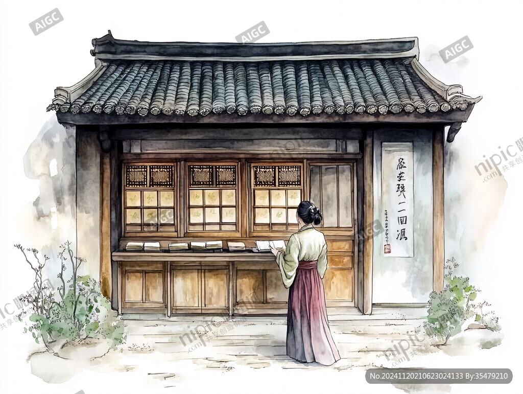 張溥故居插畫