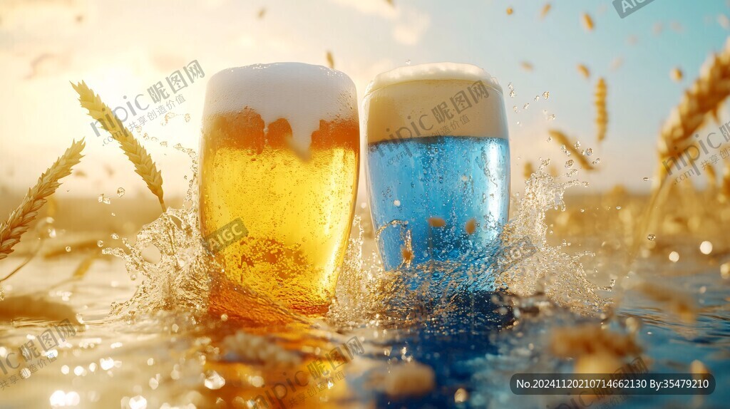 啤酒水花質(zhì)感特效