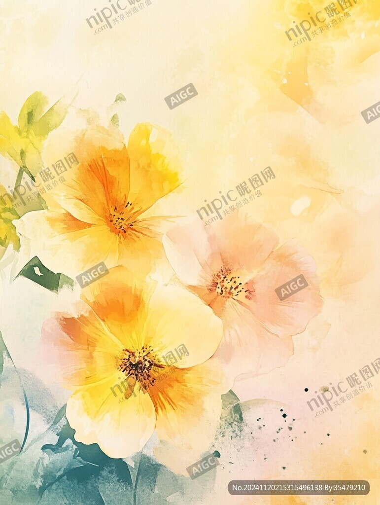 夢幻色彩花朵