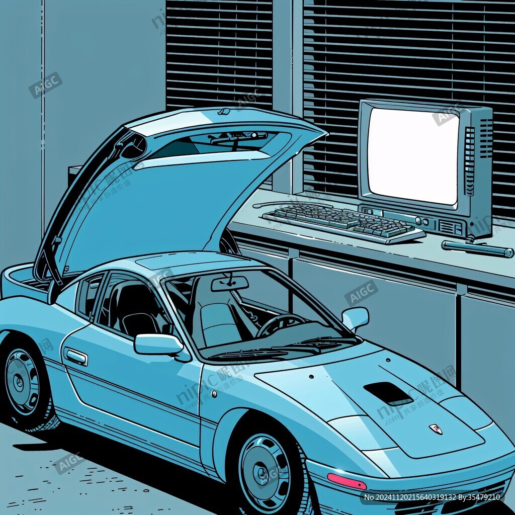 汽車雜志插圖