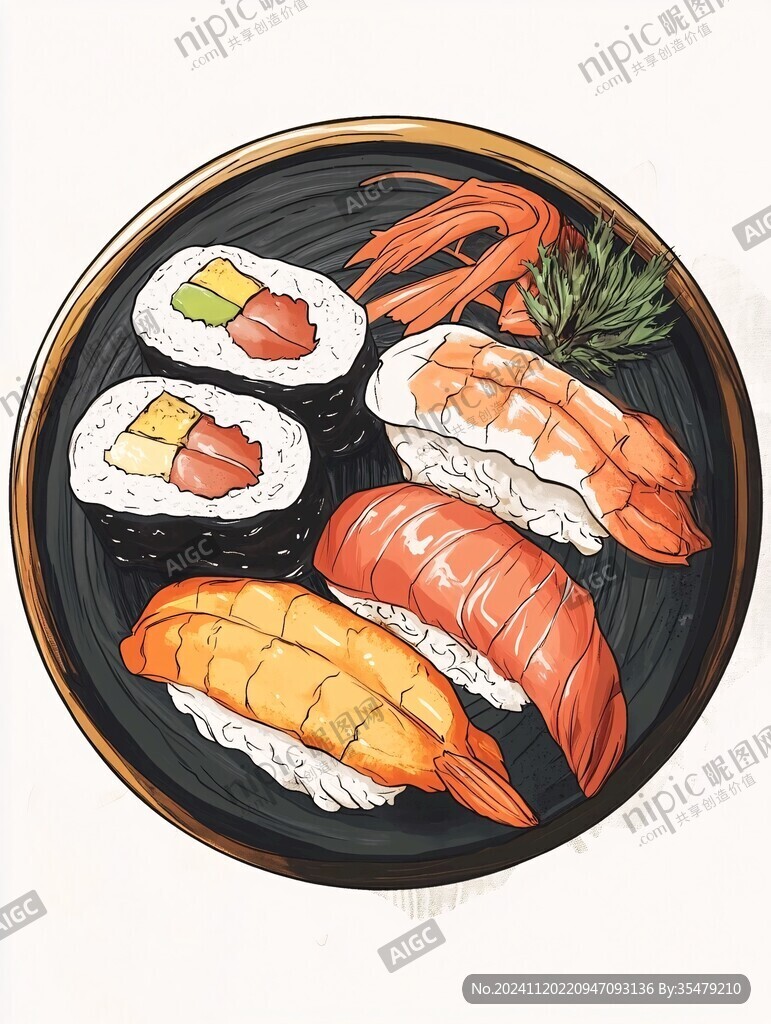 壽司手繪