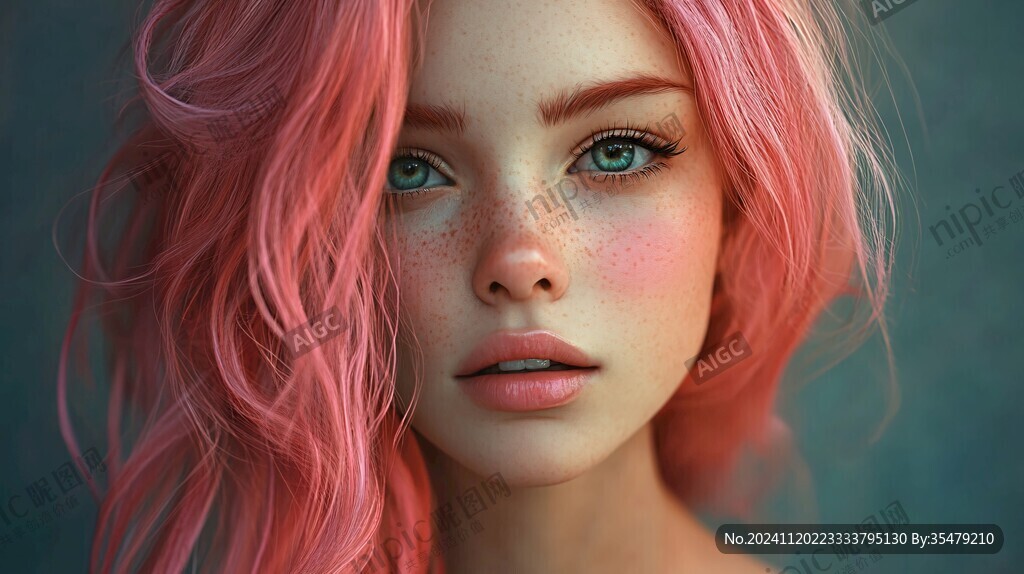 粉色頭發(fā)少女