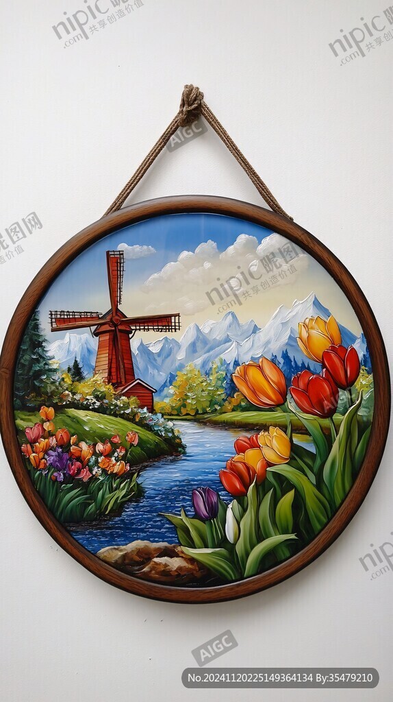 琺瑯風景圖