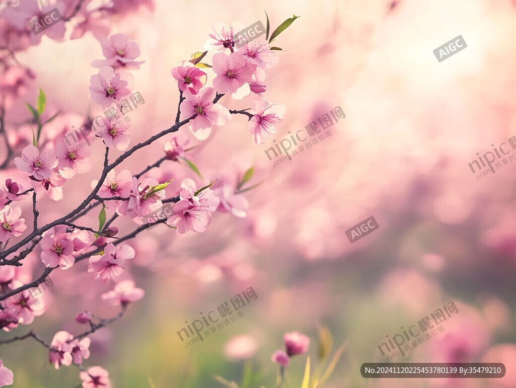 唯美桃花高清壁紙