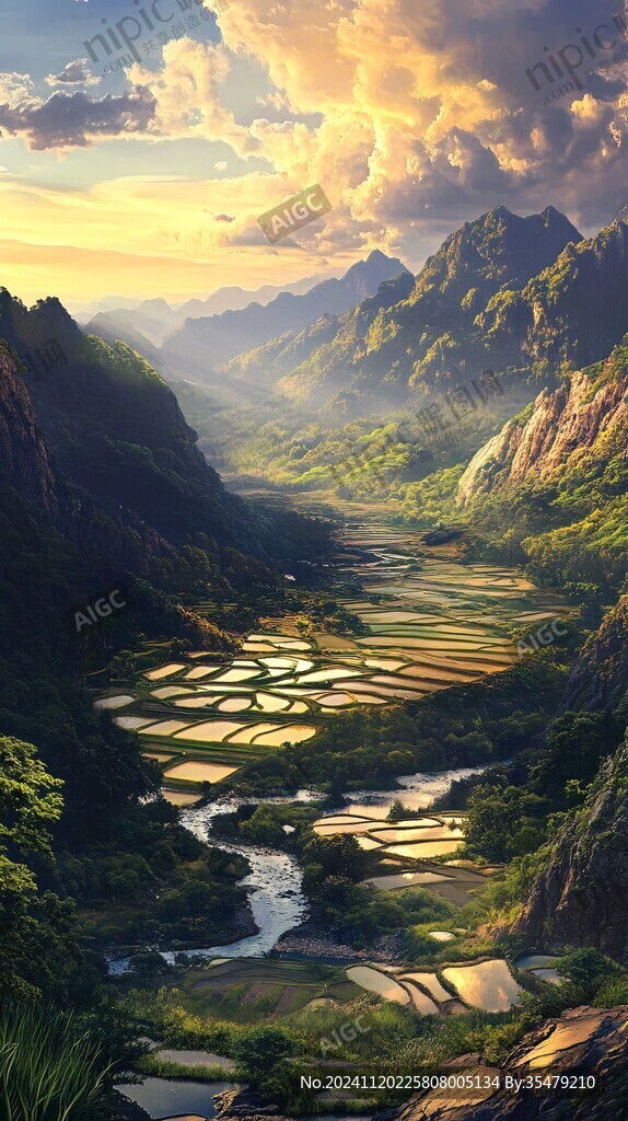 山谷河谷草地