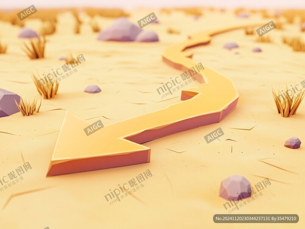 地面指向箭頭