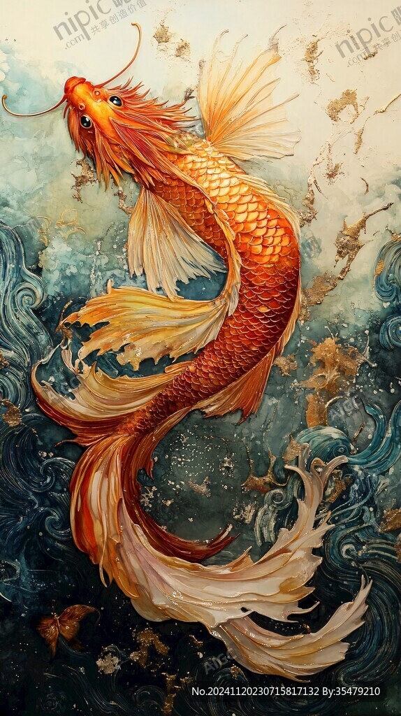 插畫錦鯉