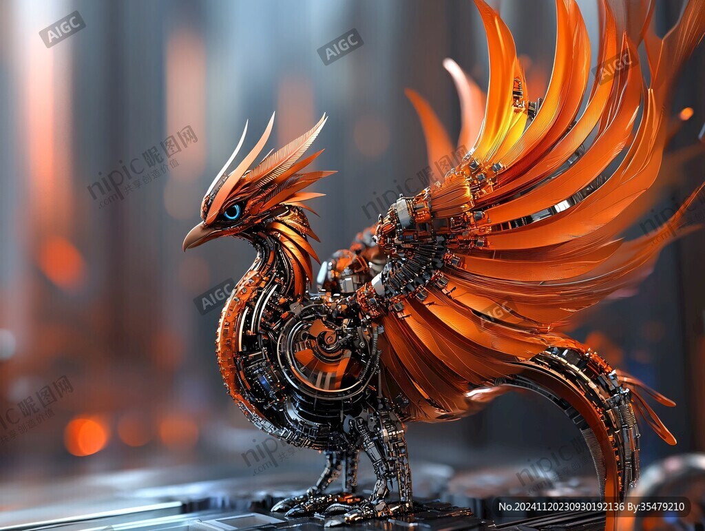 立體質(zhì)感鳳凰