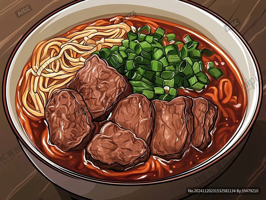 牛肉面插畫(huà)