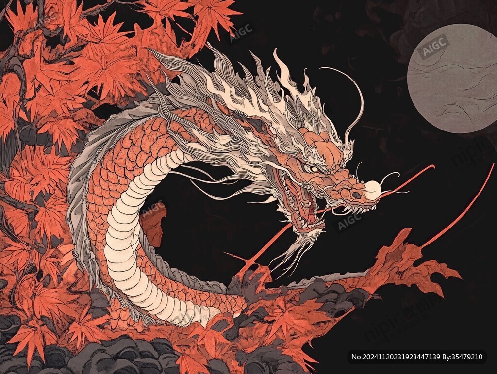 龍包裝插畫