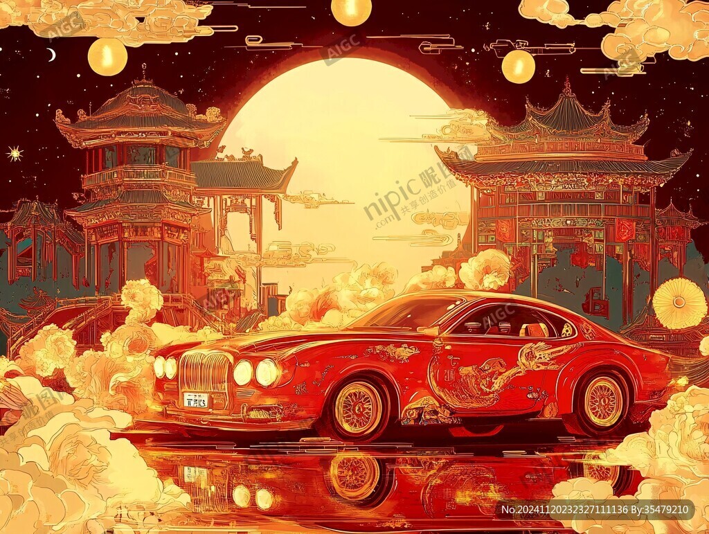 紅金風插畫