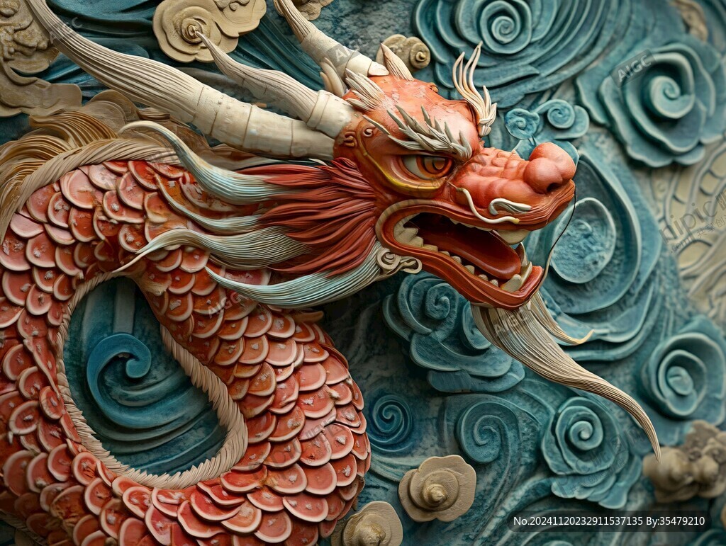 高清浮雕龍