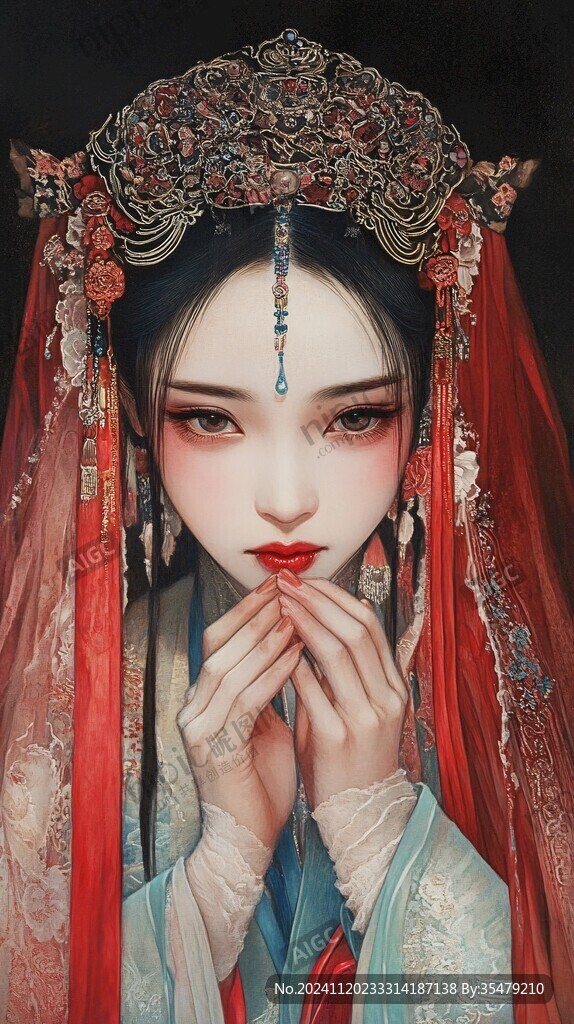 古風嫁衣美女