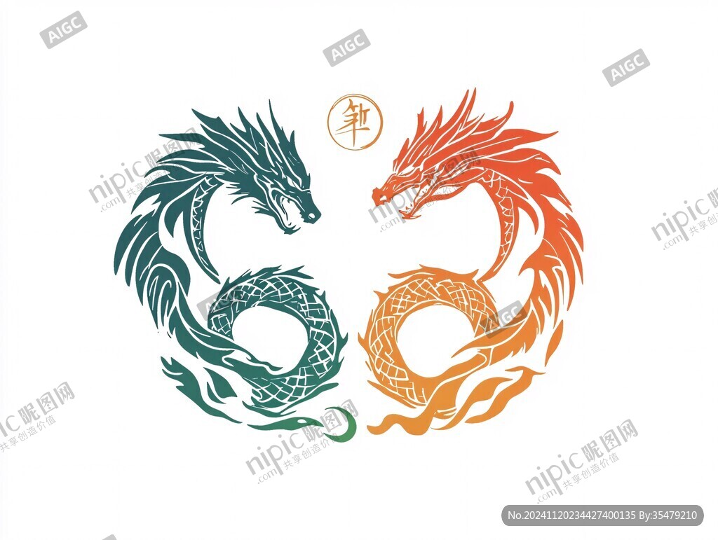 雙龍戲珠標志