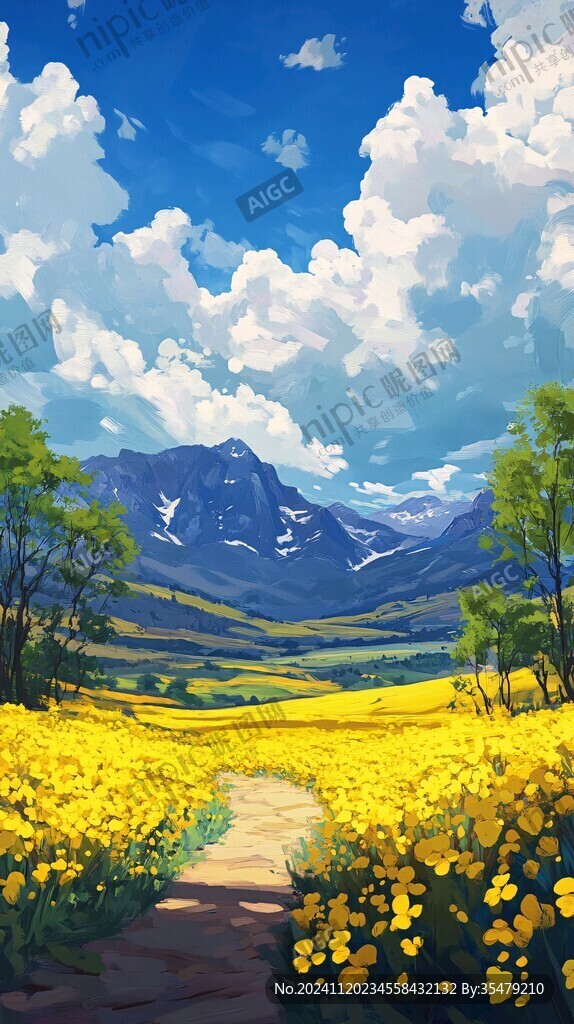 插畫唯美風景