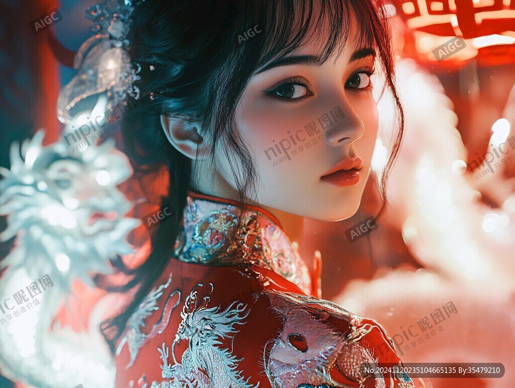 古風嫁衣美女