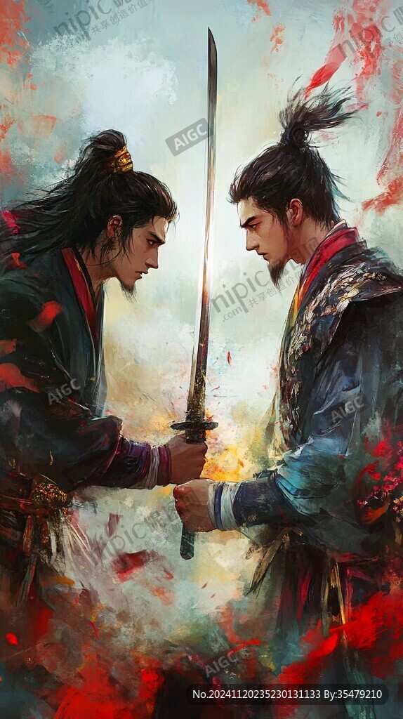 赤鋒對夾意境畫