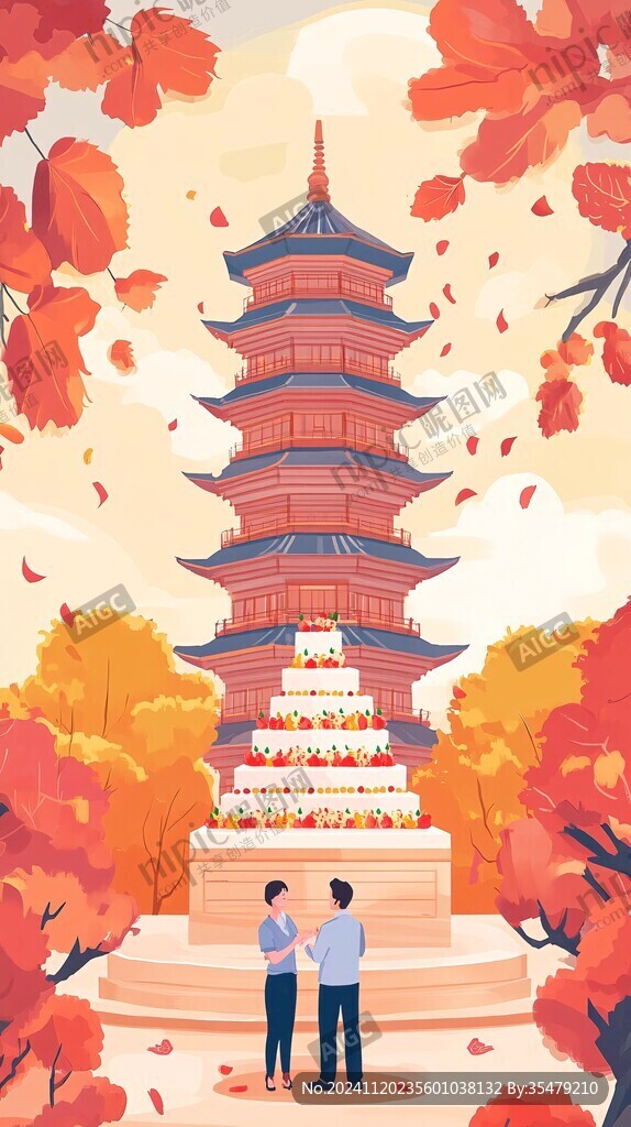 萬壽塔插畫