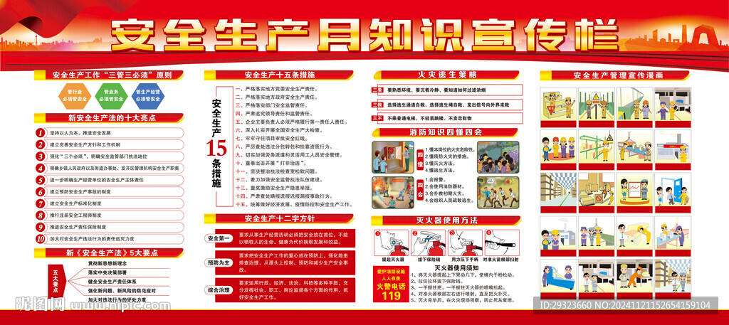 安全生產月展板