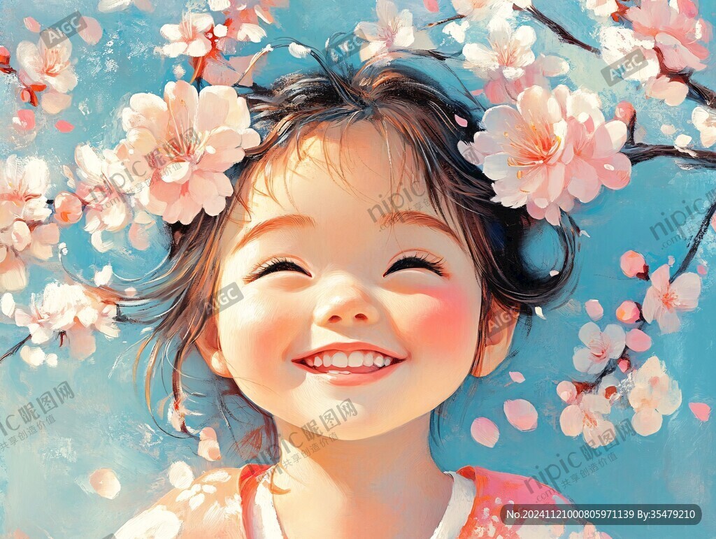女孩插畫封面插畫