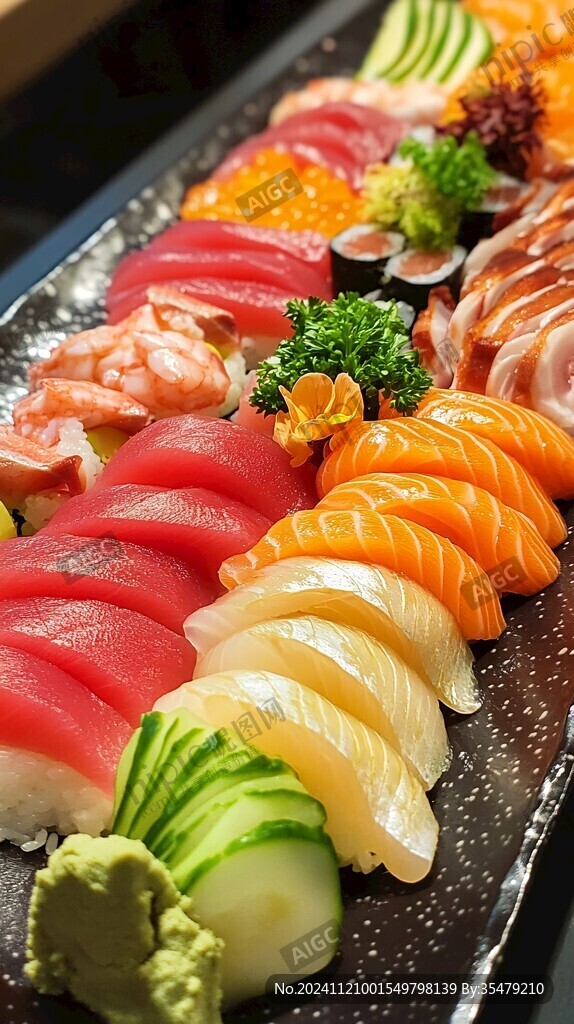 日式料理壽司手握刺身