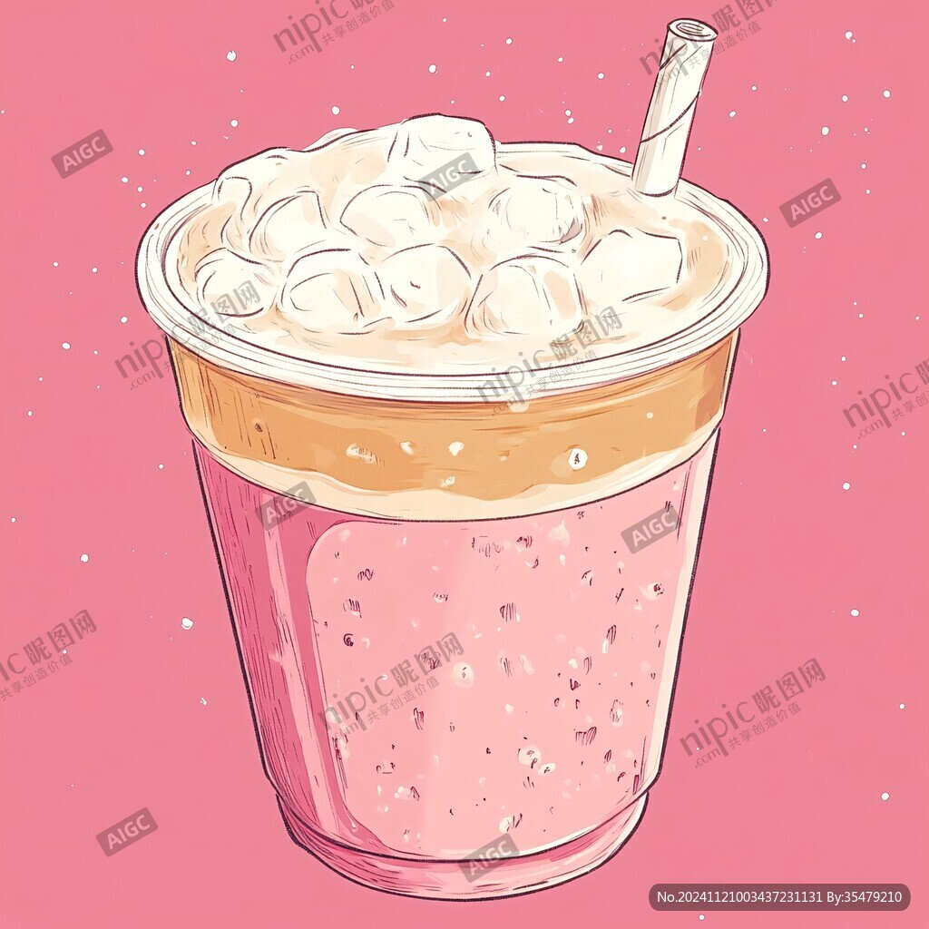插畫奶茶