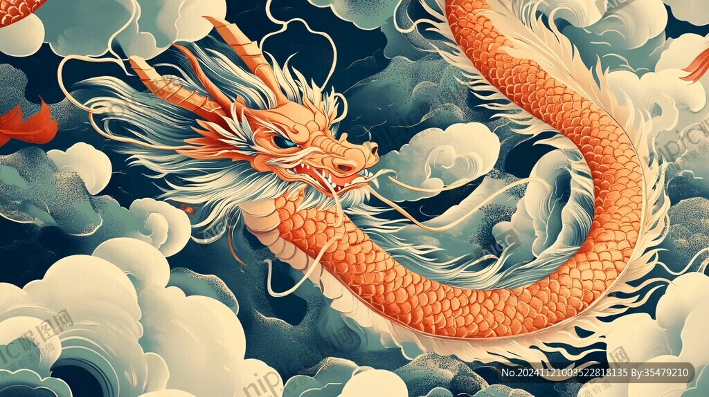 龍年包裝插畫