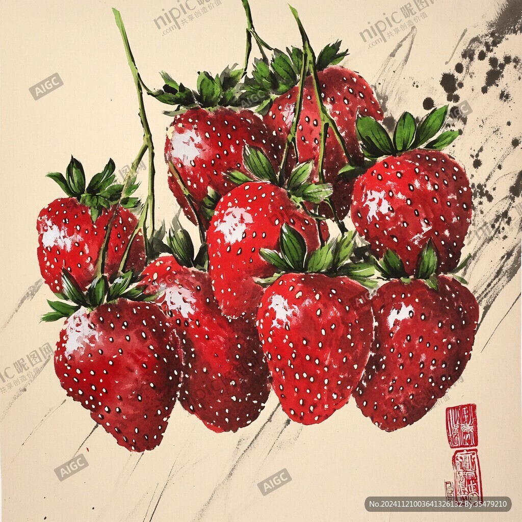 草莓拍紙本