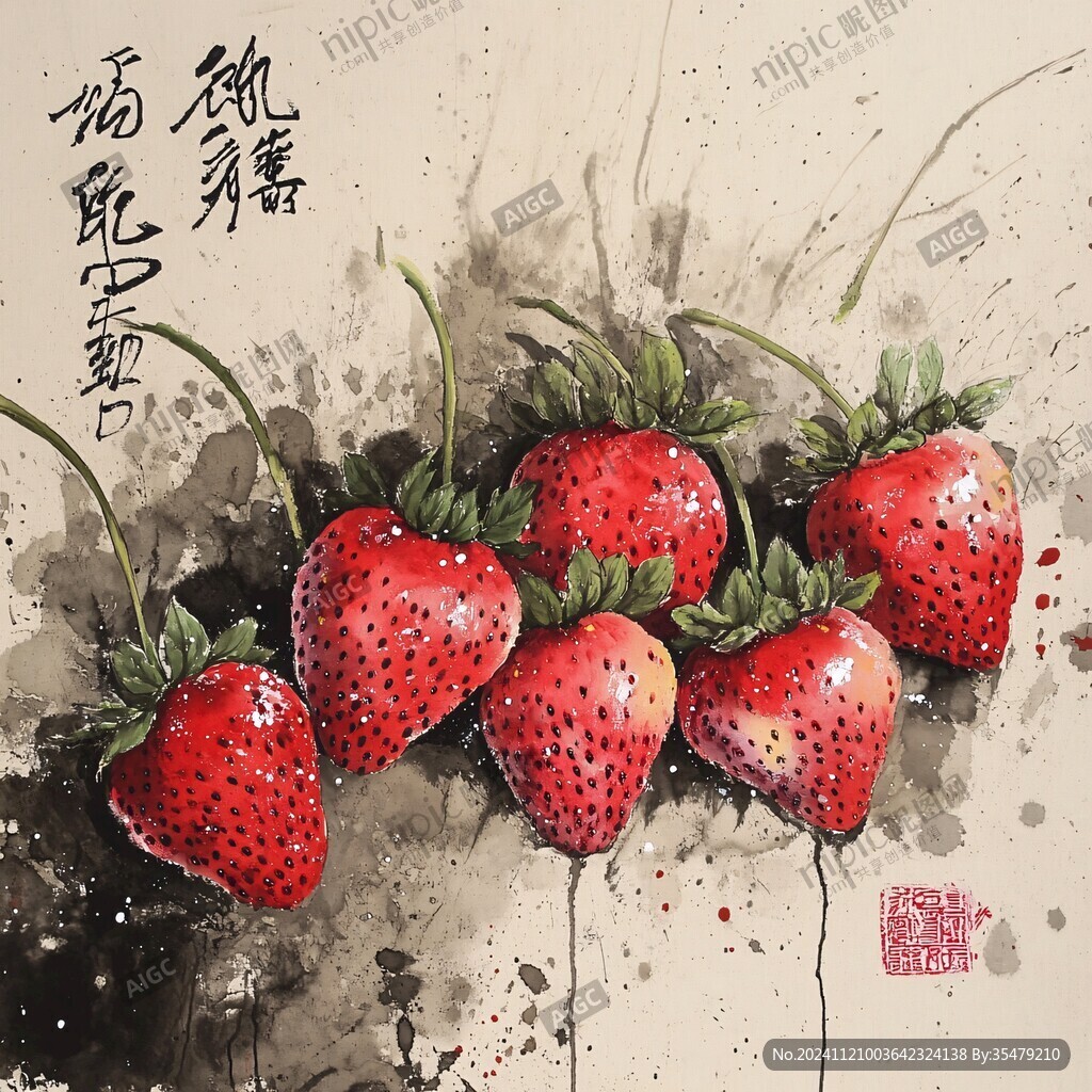 草莓拍紙本