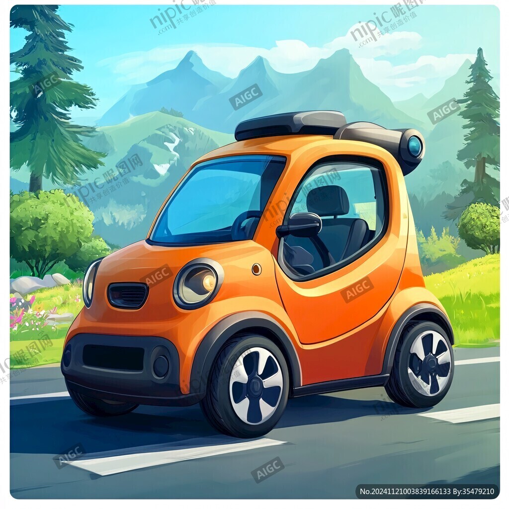 原創卡通汽車形象