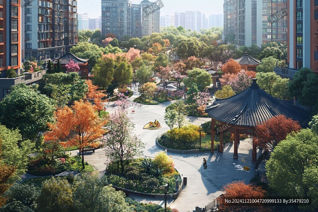 新中式園林小區(qū)