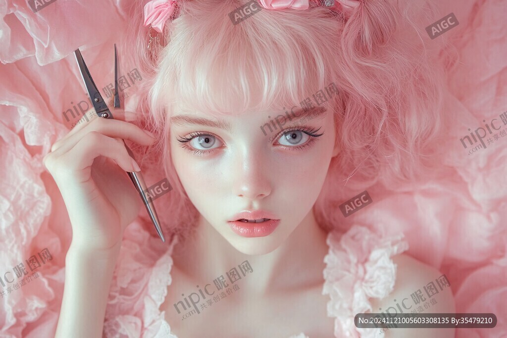 美妝少女美妝造型