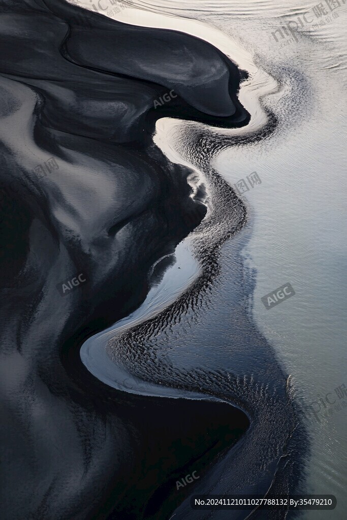 線條動感山河湖海