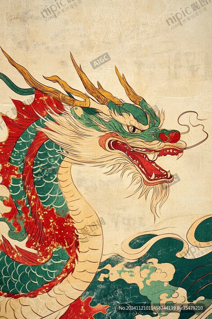 高清龍壁畫