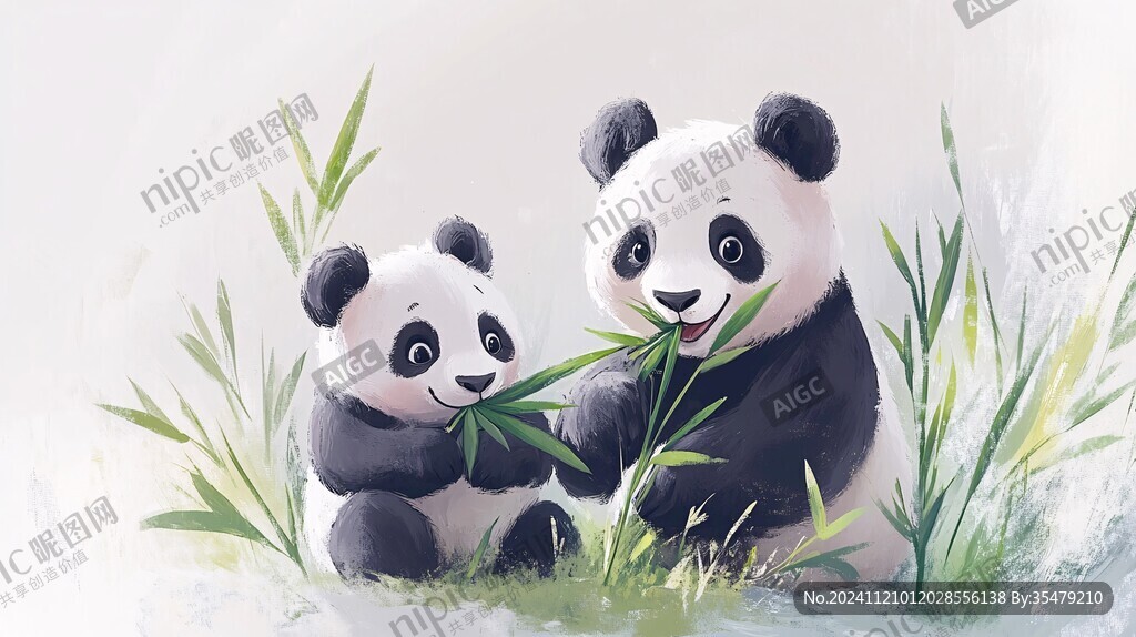 大熊貓插畫