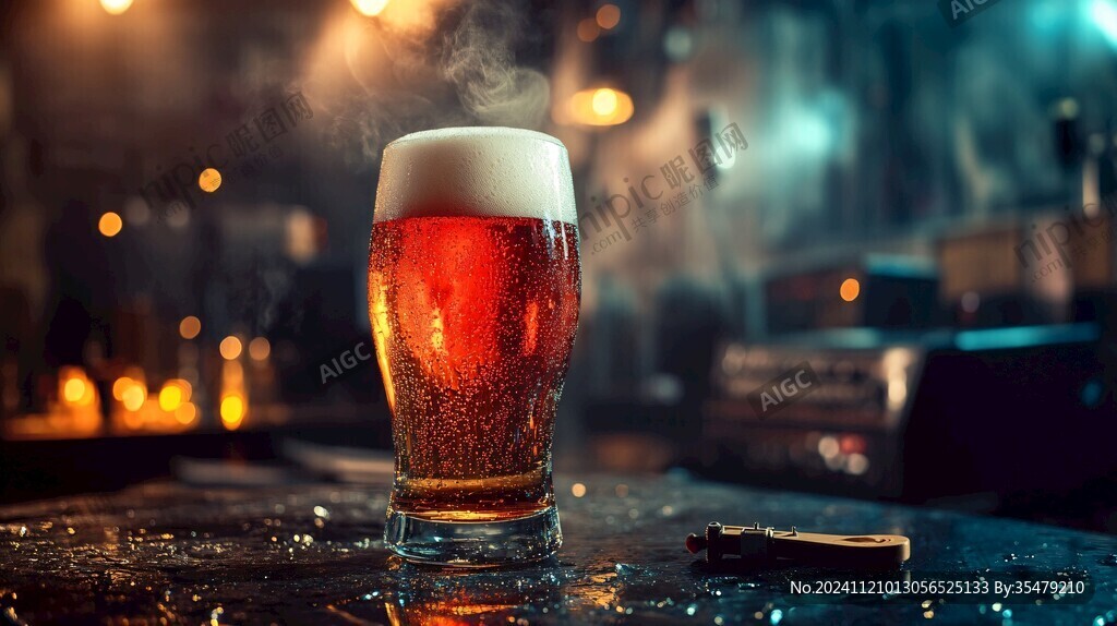 啤酒水花質(zhì)感特效